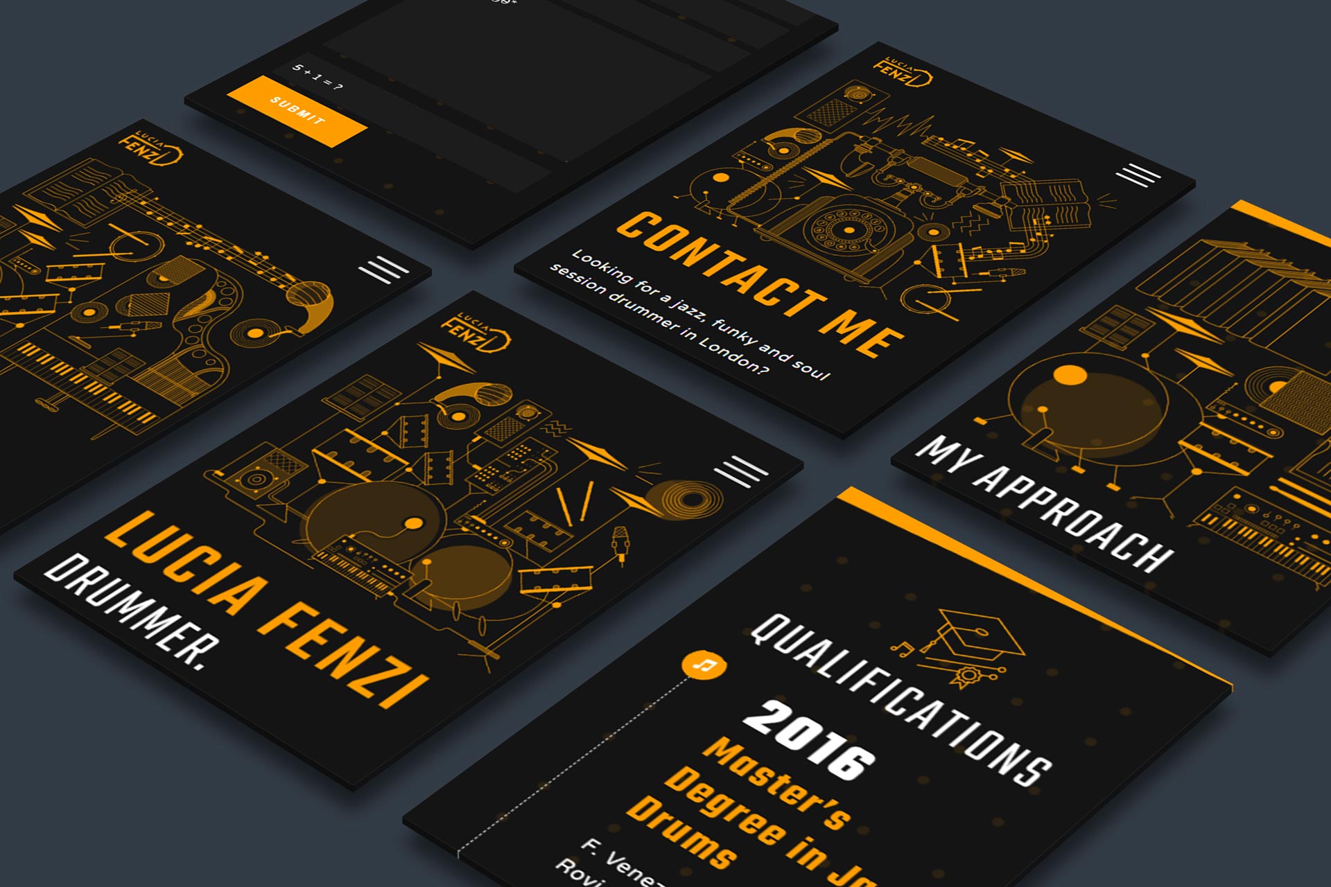 Sito web Lucia Fenzi mockup smartphone