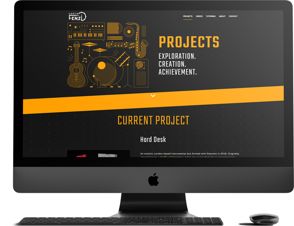 Sito web Lucia Fenzi mockup